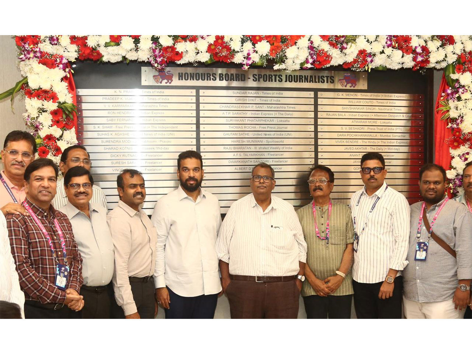MCA pays tribute to Mumbai’s sports journalists. (Photo/MCA)