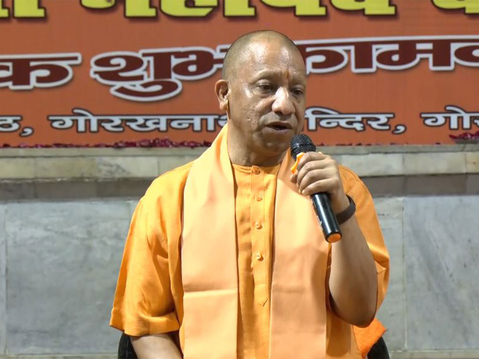 CM Yogi attends Holi Milan event at Gorakhnath Temple