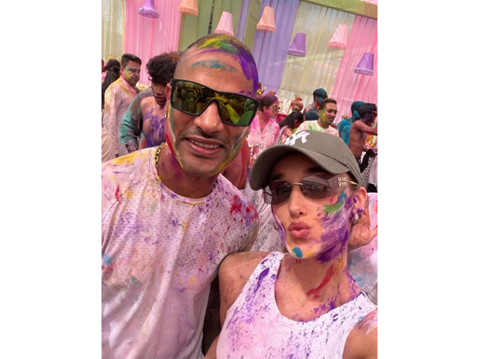 Shikhar Dhawan and Sophie (Image source: Shikhar's Instagram)