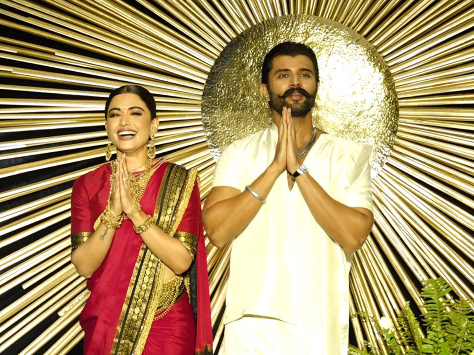 Rashmika Mandanna and Vijay Deverakonda (Image source: ANI)