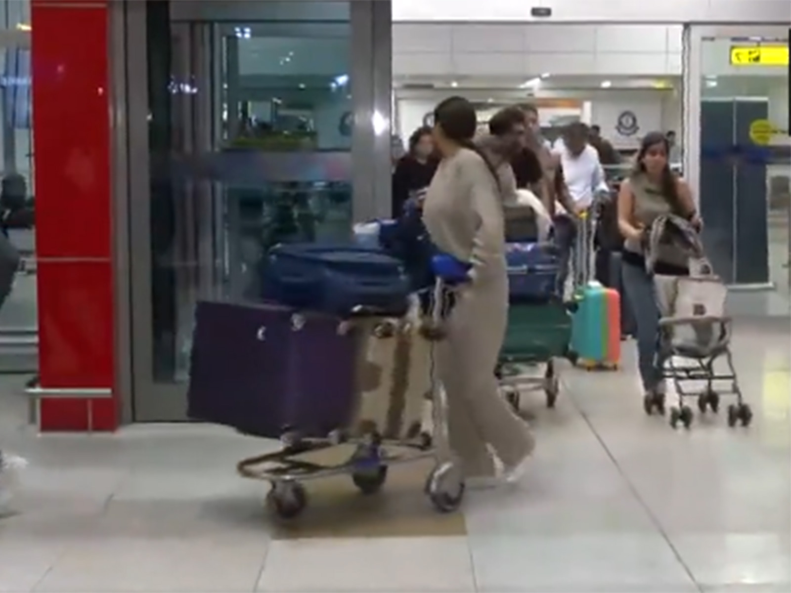 Passenger who arrived at IGI Airport (Photo/ANI)