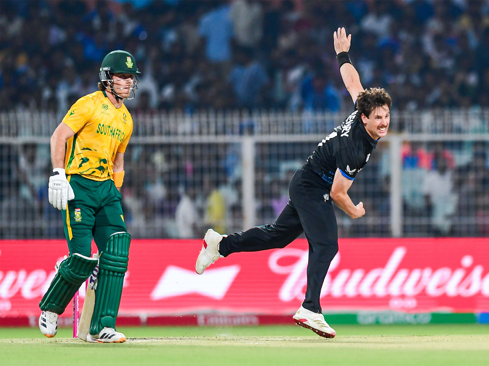 New Zealand's Matt Henry bowling (Photo: ANI)