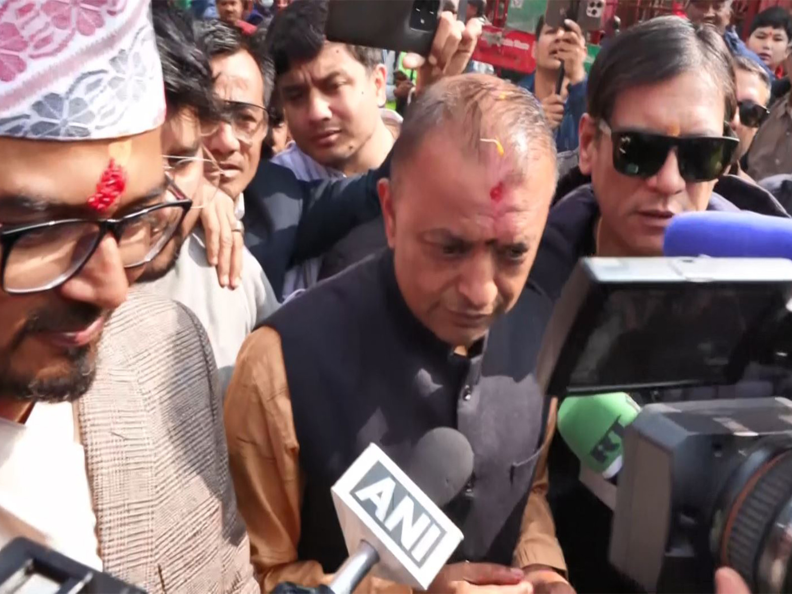 Nepali Congress President and prime ministerial candidate Gagan Thapa speaks to ANI after casting his vote at the Maiti Devi Mandir polling station in Kathmandu during the 2026 general elections. (Photo/ANI) Nepali Congress President and prime ministerial candidate Gagan Thapa speaks to ANI after casting his vote at the Maiti Devi Mandir polling station in Kathmandu during the 2026 general elections. (Photo/ANI)