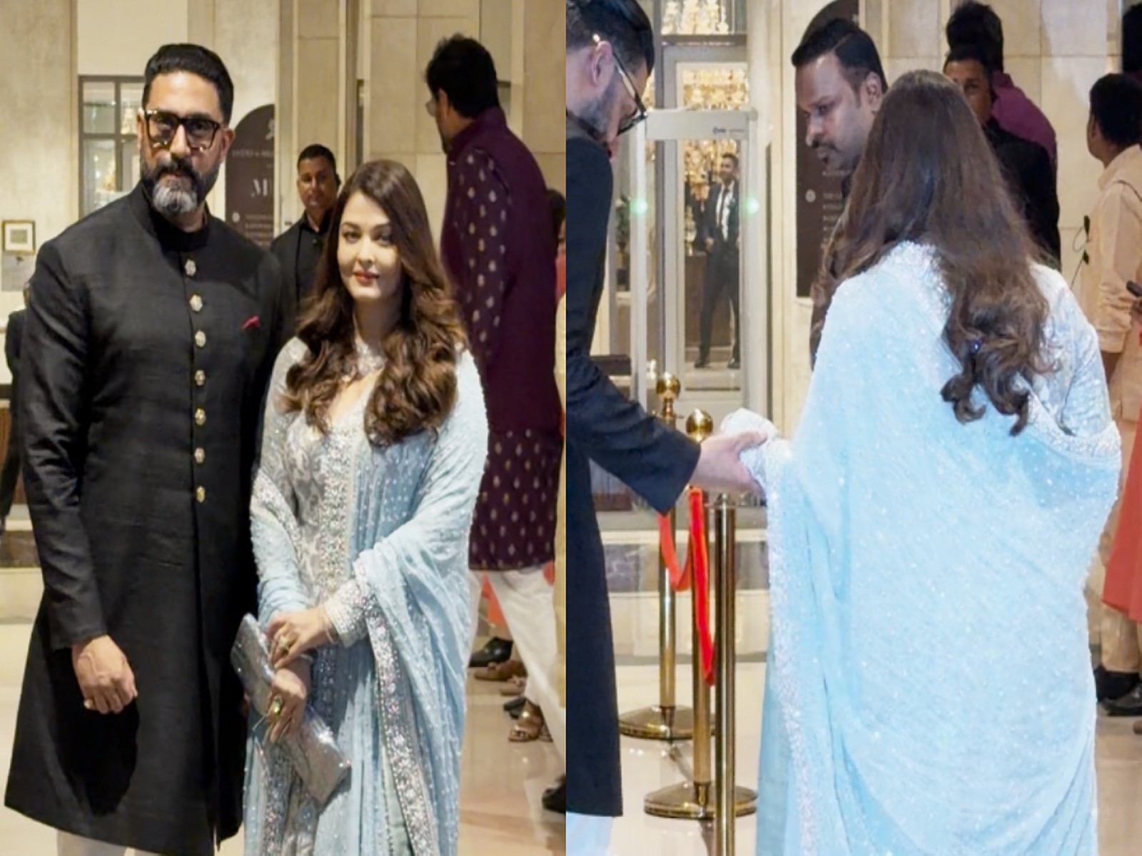 Aishwarya, Abhishek Bachchan arrive at Arjun Tendulkar wedding