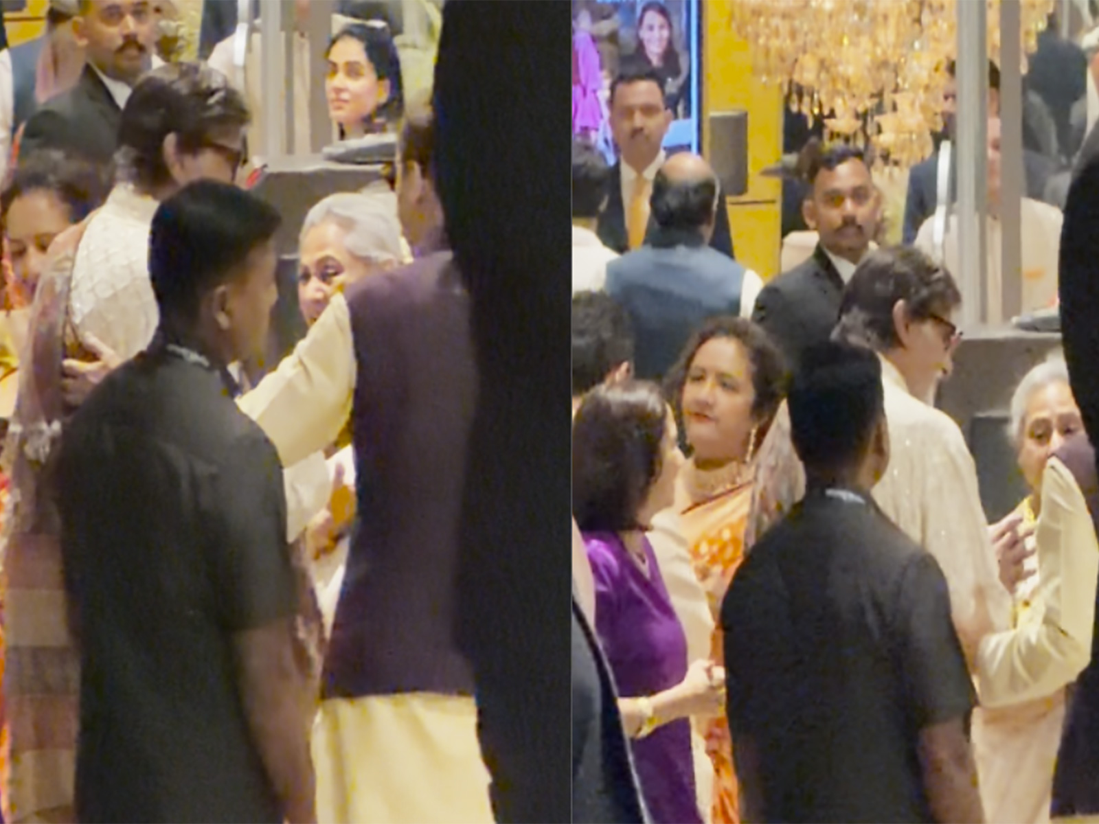 Amitabh Bachchan, Jaya Bachchan at Arjun Tendulkar, Saaniya Chandhok's wedding (Photo/ANI)