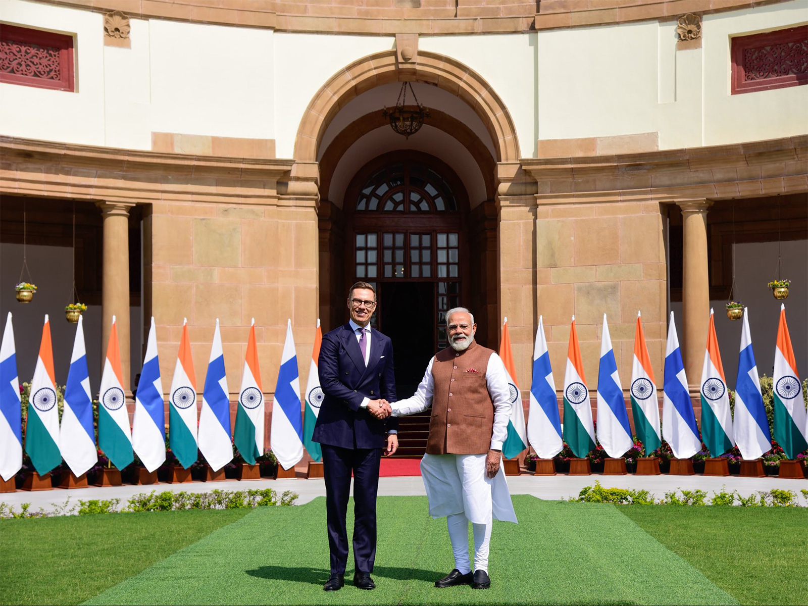 PM Modi with Finnish President Stubb (Photo/X@MEAIndia)