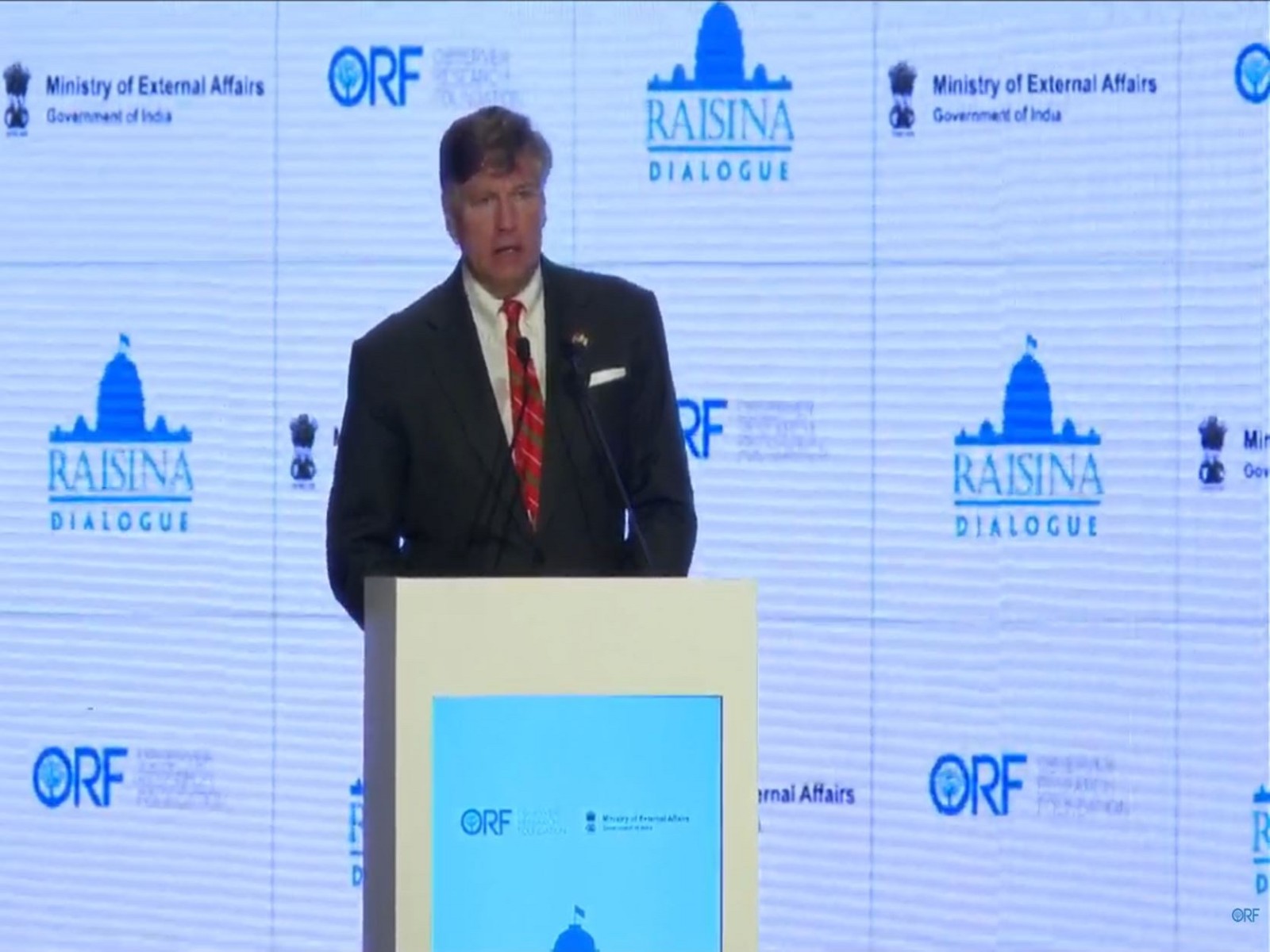 United States Deputy Secretary of State Christopher Landau (Photo/Raisina Dialogue YouTube)