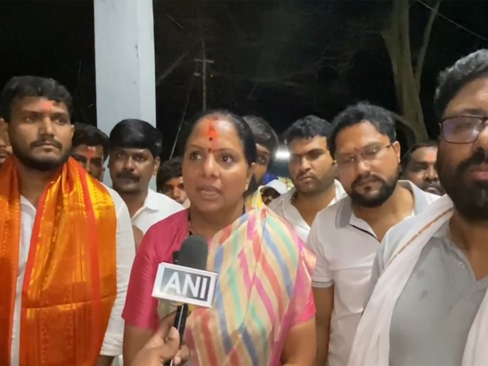 Telangana Jagruthi president K Kavitha (Photo/ANI)