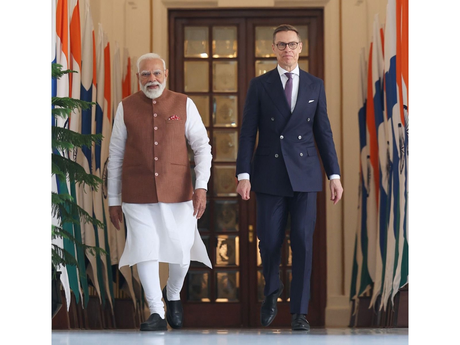PM Modi and Finland President Alexander Stubb (Photos/ANI)