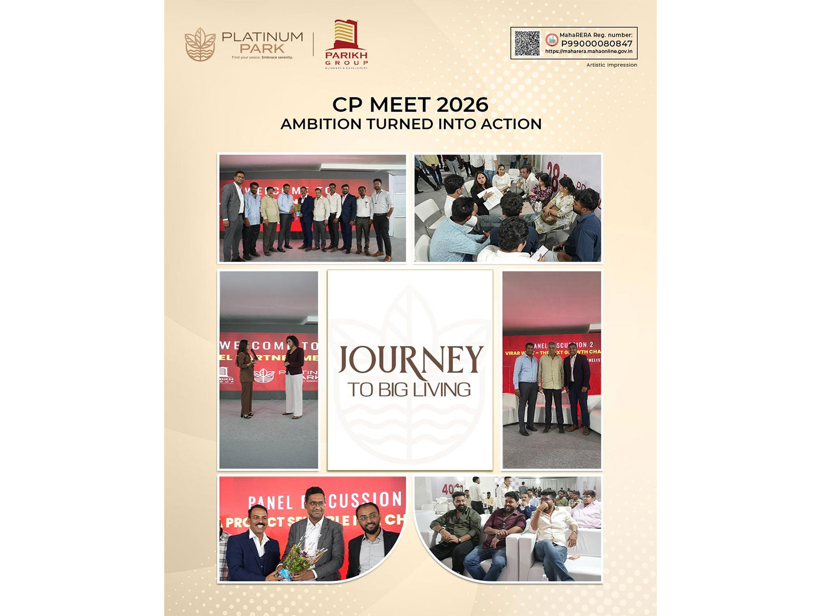 Parikh Group launches ‘Platinum Park – Journey to Big Living’ in Virar West; hosts Industry Panel on Buyer Behaviour in Vasai–Virar