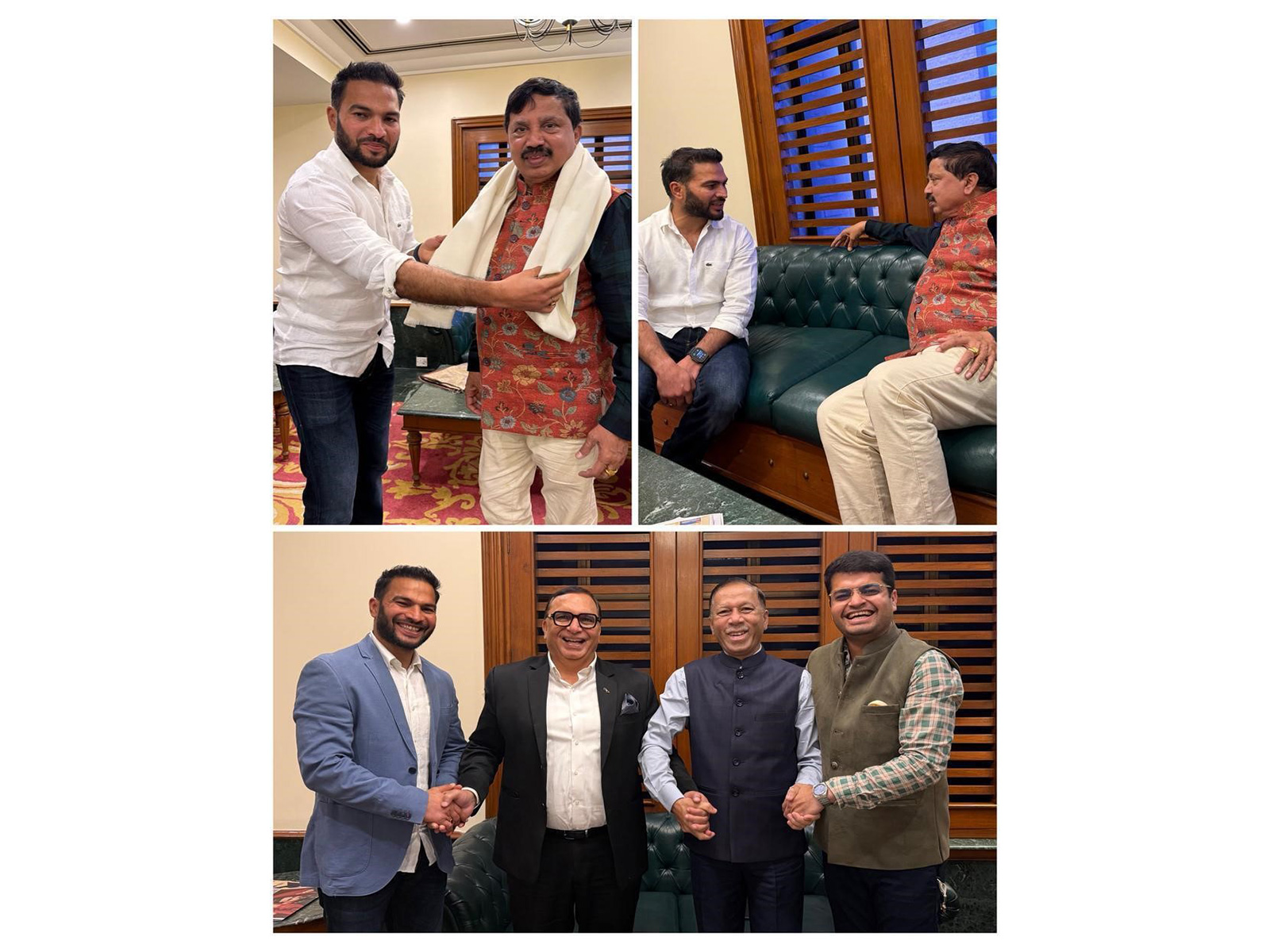 Yogesh Shelly Meets Sh Satyanarayana, Chairperson & Chief Coach PCI Ahead of 24th National Para Athletics Championship 2025-26