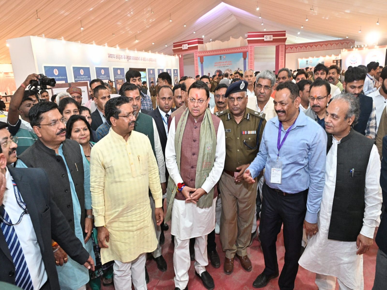 Chief Minister Pushkar Singh Dhami visited Haridwar to review the arrangements for the event (Photo/ANI)