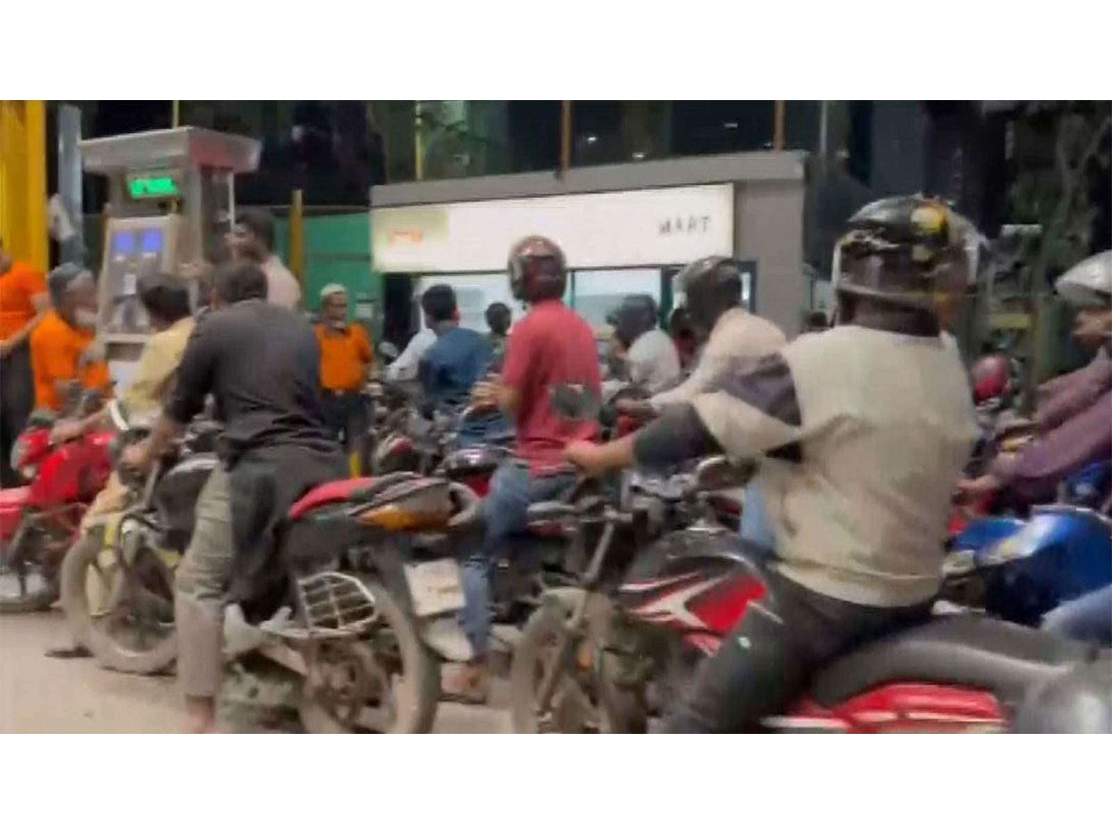 Vehicles queue at a fuel station in Dhaka (Photo/ ANI)