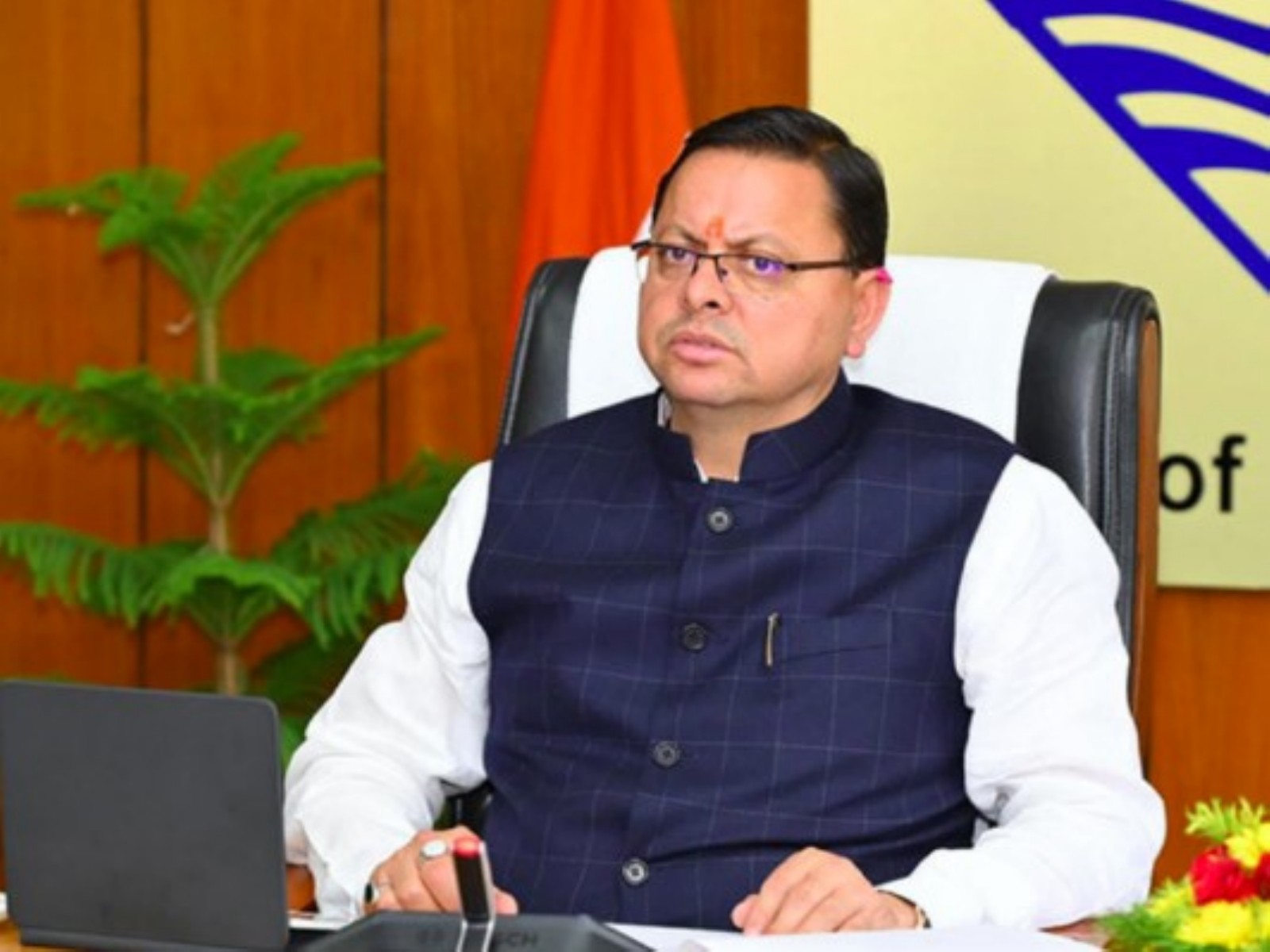 Uttarakhand CM Pushkar Singh Dhami (photo/ANI)