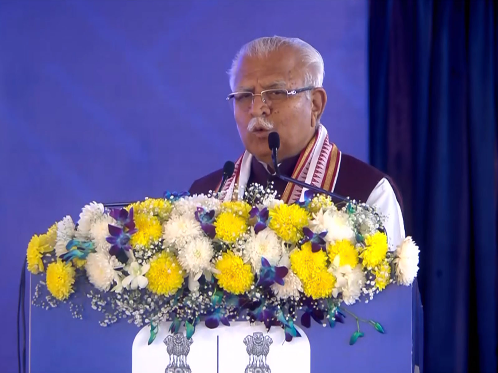 Union Housing and Urban Affairs Minister Manohar Lal Khattar (photo/ANI)