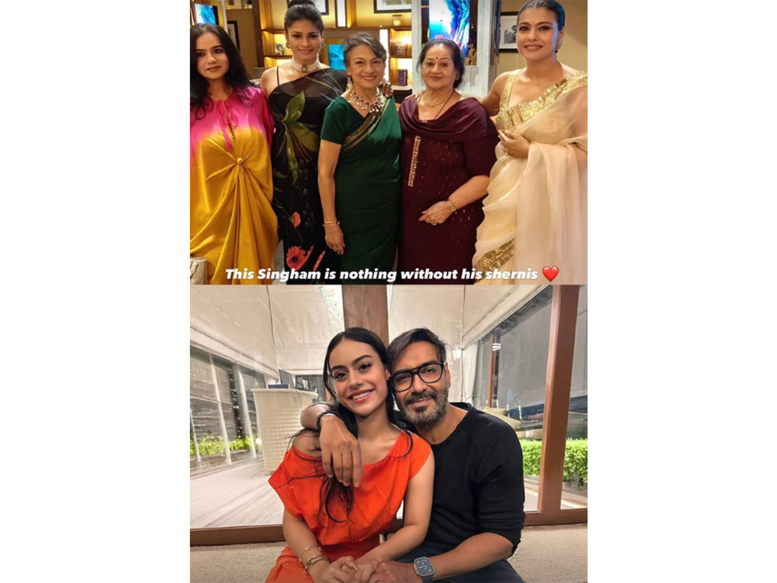 Ajay Devgn and his family members (image source: Instagram handle of ajay)