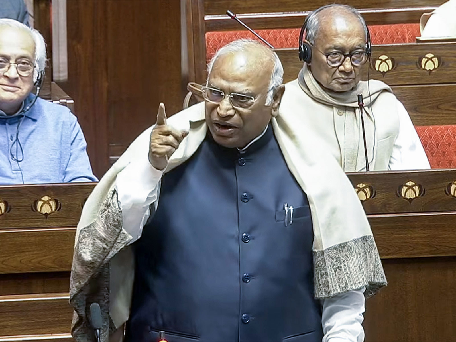 LoP in Rajya Sabha Mallikarjun Kharge (Photo/ANI)