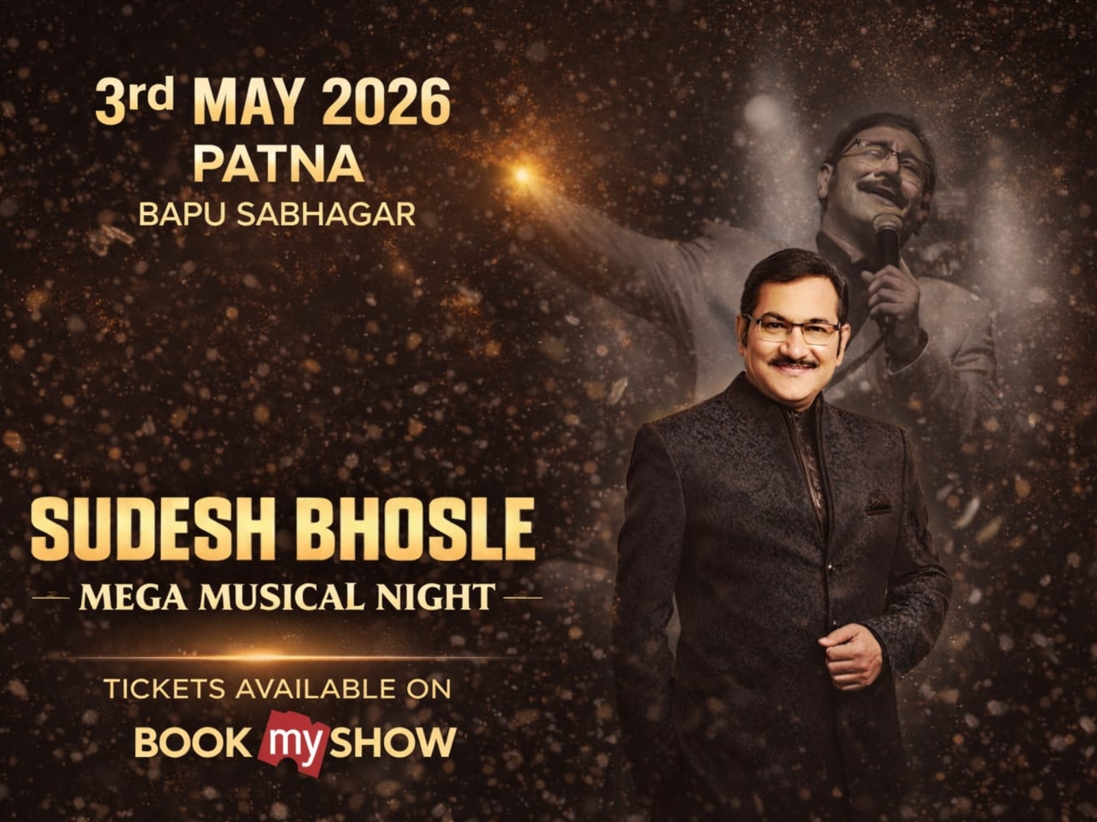 Sudesh Bhosle’s Mega Musical Night in Patna on May 3, More than 5000 audience members to enjoy a melodious evening of music