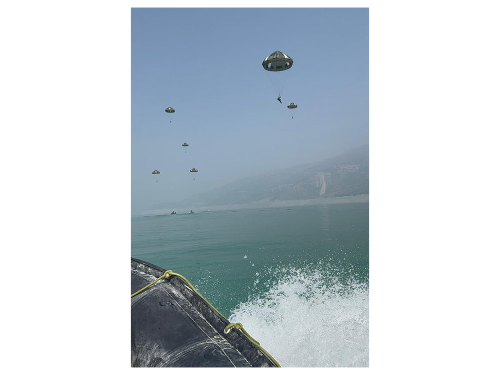 IAF, Indian Army conduct joint Para-Drop exercise at Tehri lake (Photo/X/@IAF_MCC)