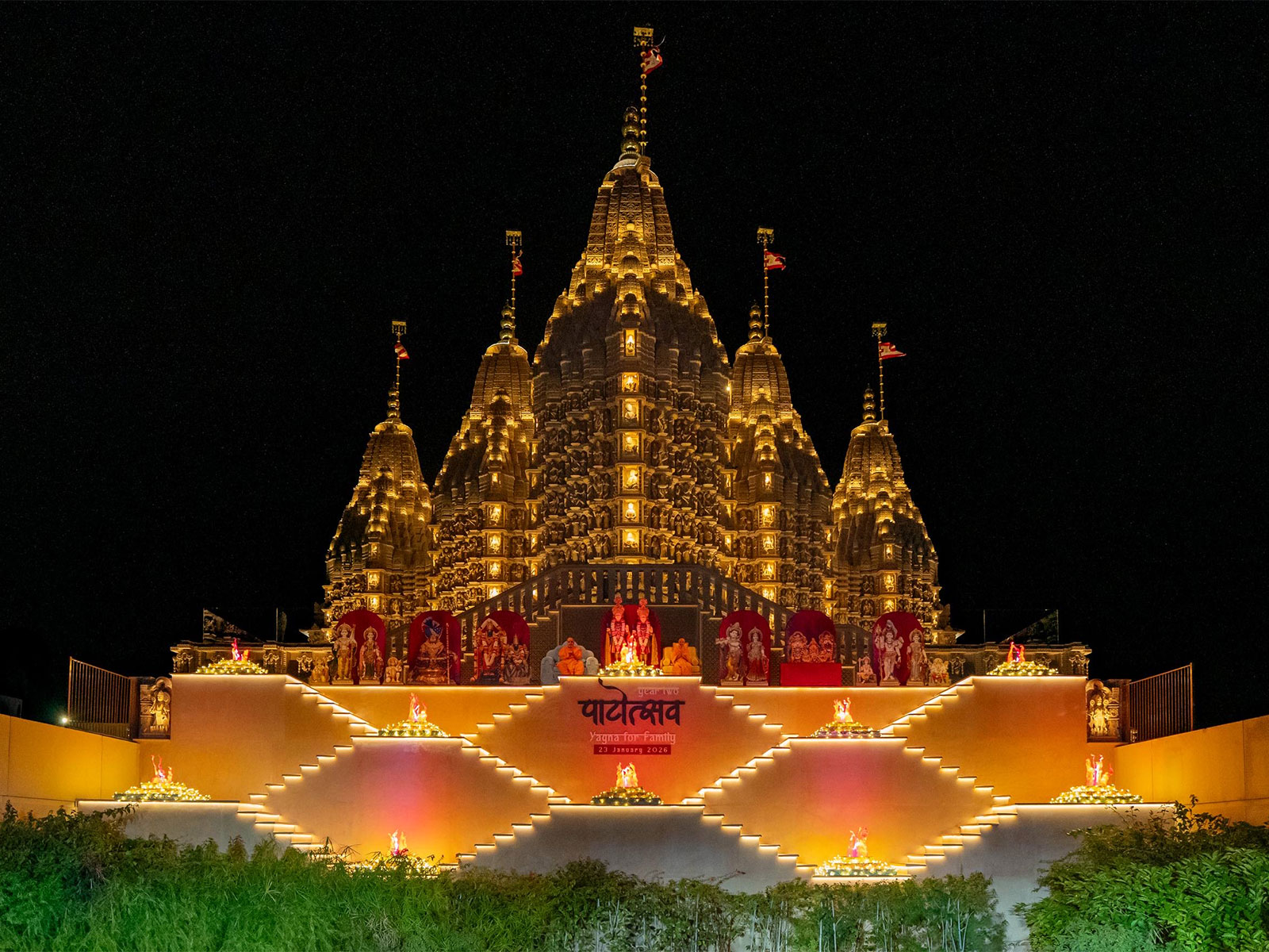 BAPS Hindu Mandir Abu Dhabi (Photo: X@AbuDhabiMandir) BAPS Hindu Mandir Abu Dhabi (Photo: X@AbuDhabiMandir)