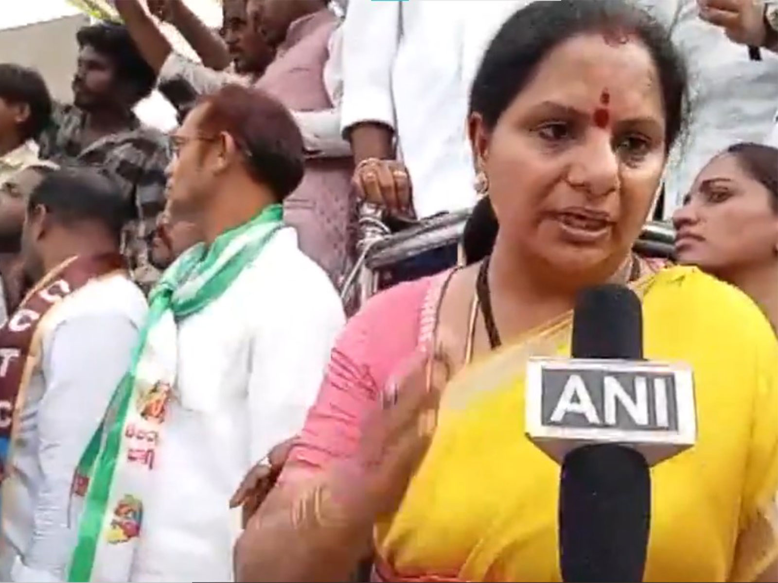 Telangana Jagruthi President K. Kavitha (Photo/ANI)