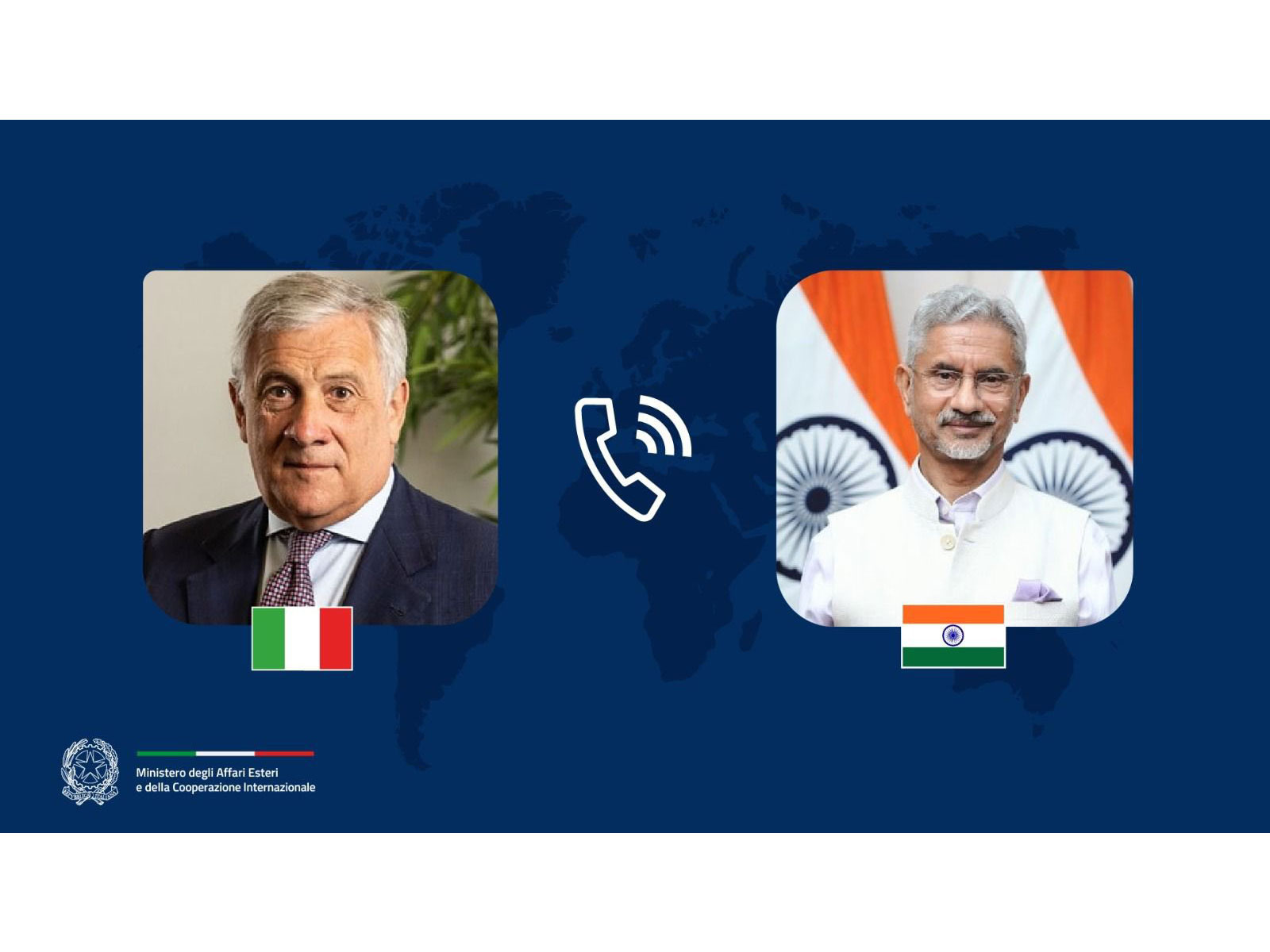 External Affairs Minister S Jaishankar and Antonio Tajani, Italy’s Deputy Prime Minister and Minister of Foreign Affairs and International Cooperation (Photo: X@Antonio_Tajani)