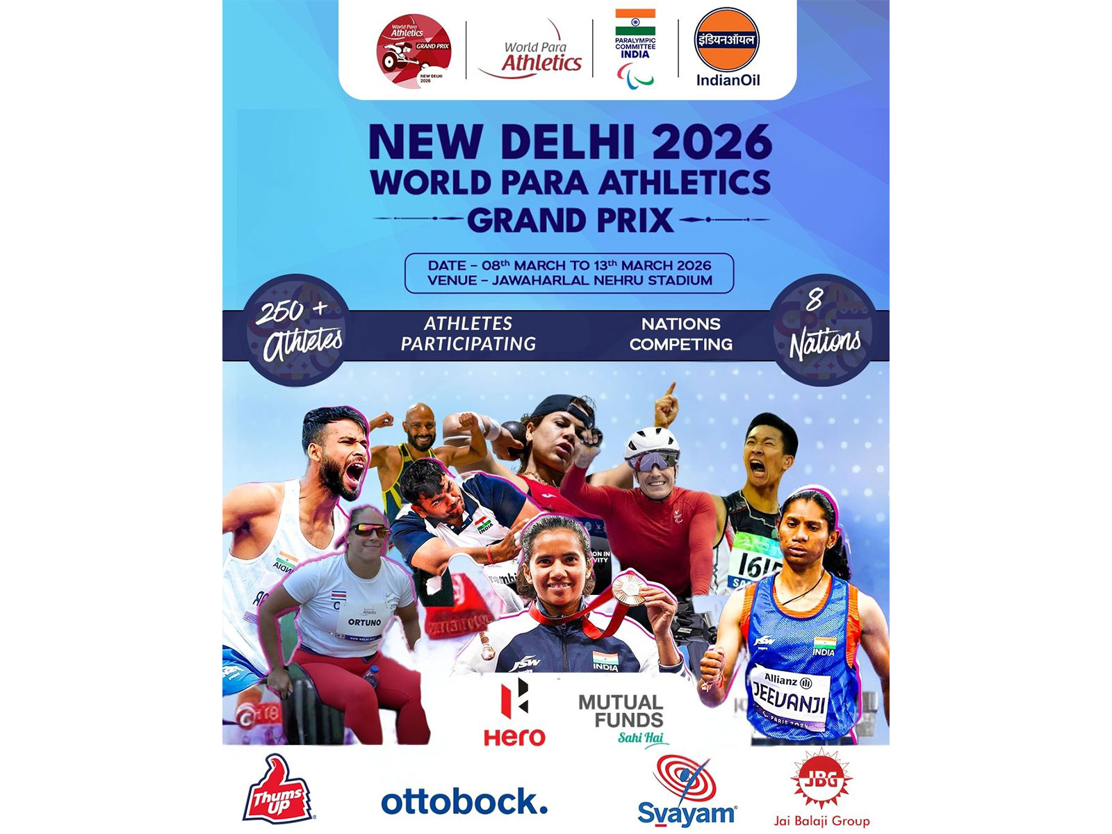 New Delhi 2026 World Para Athletics Grand Prix. (Photo/PCI) 