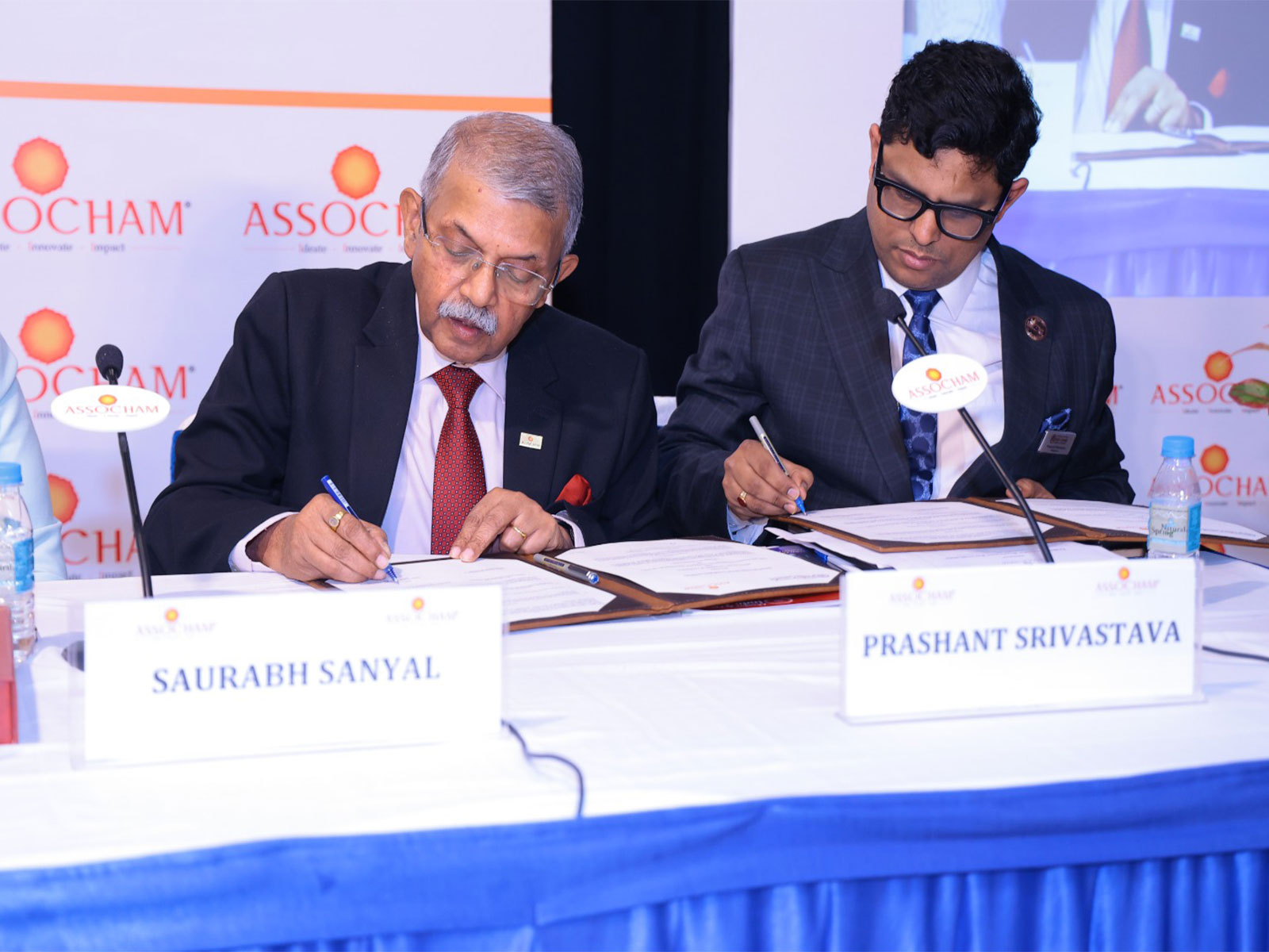 Saurabh Sanyal, Secretary General, ASSOCHAM and Prashant Srivastava, President, ICCC (Photo/X@ASSOCHAM4India)