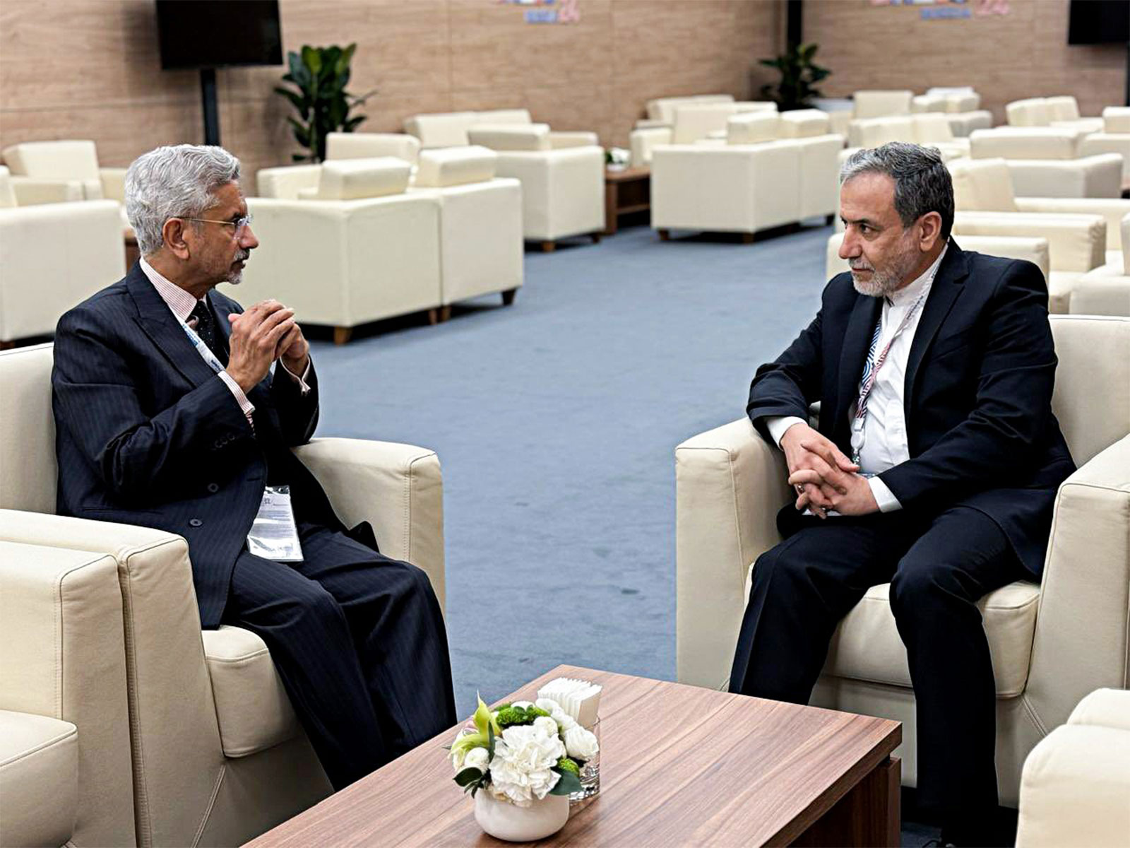 EAM S Jaishankar with Iran Foreign Affairs Minister Seyed Abbas Araghchi (File Photo/ ANI)