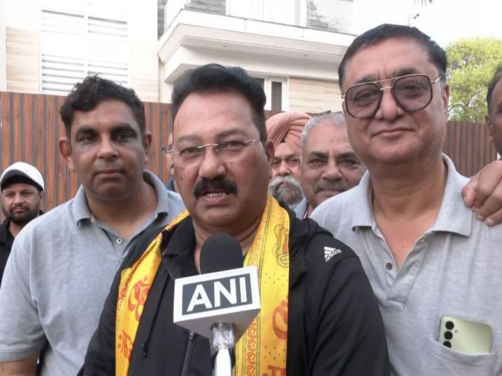 Abhishek Sharma's father Rajkumar Sharma (Photo: ANI)