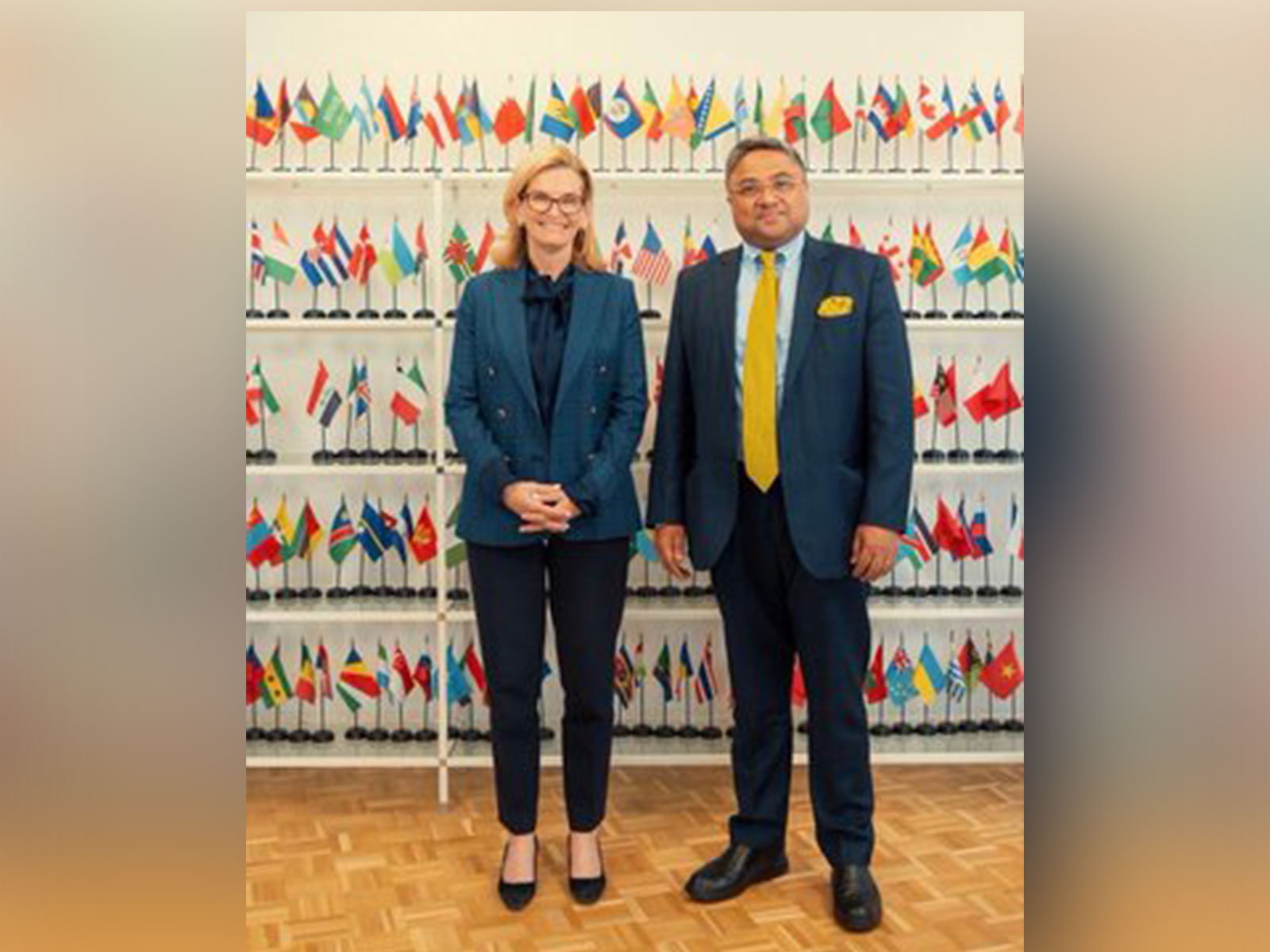 Ambassador Sibi George, Secretary (West) met with Secretary General of the International Telecommunication Union Doreen Bogdan-Martin (Photo/@MEAIndia) Ambassador Sibi George, Secretary (West) met with Secretary General of the International Telecommunication Union Doreen Bogdan-Martin (Photo/@MEAIndia)