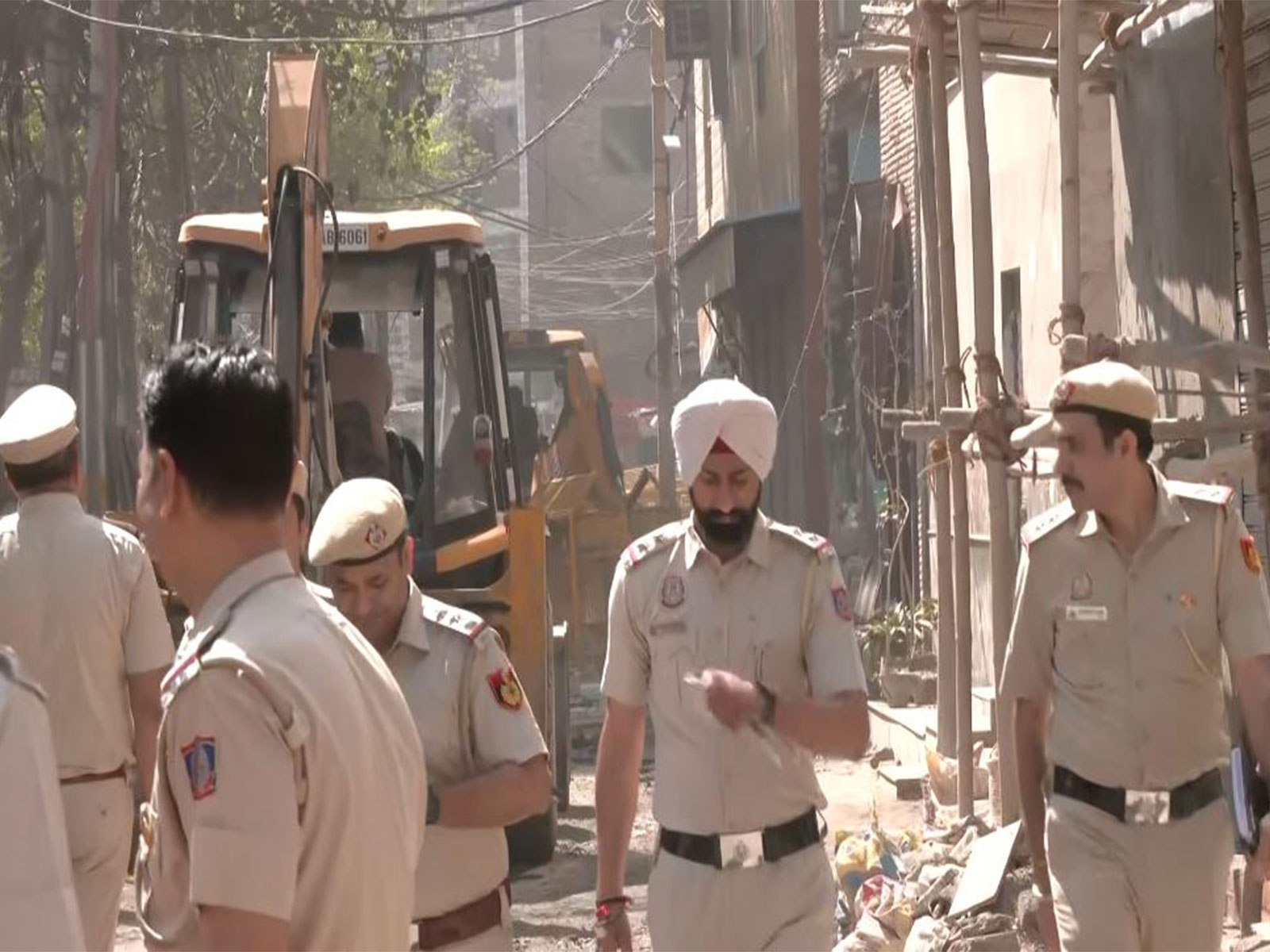 Delhi municipal body carries out bulldozer action (File Photo/ANI)