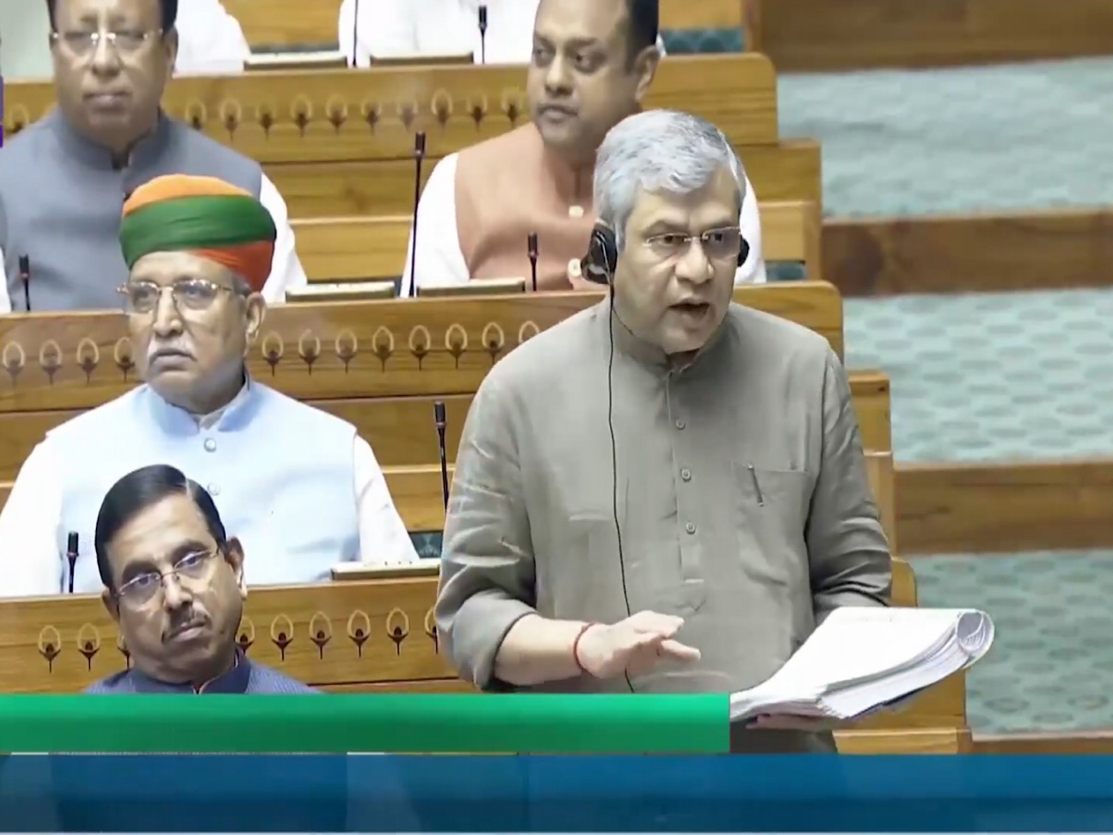 Ashwini Vaishnaw, Minister for Electronics & Information Technology (Photo/@SansadTV)