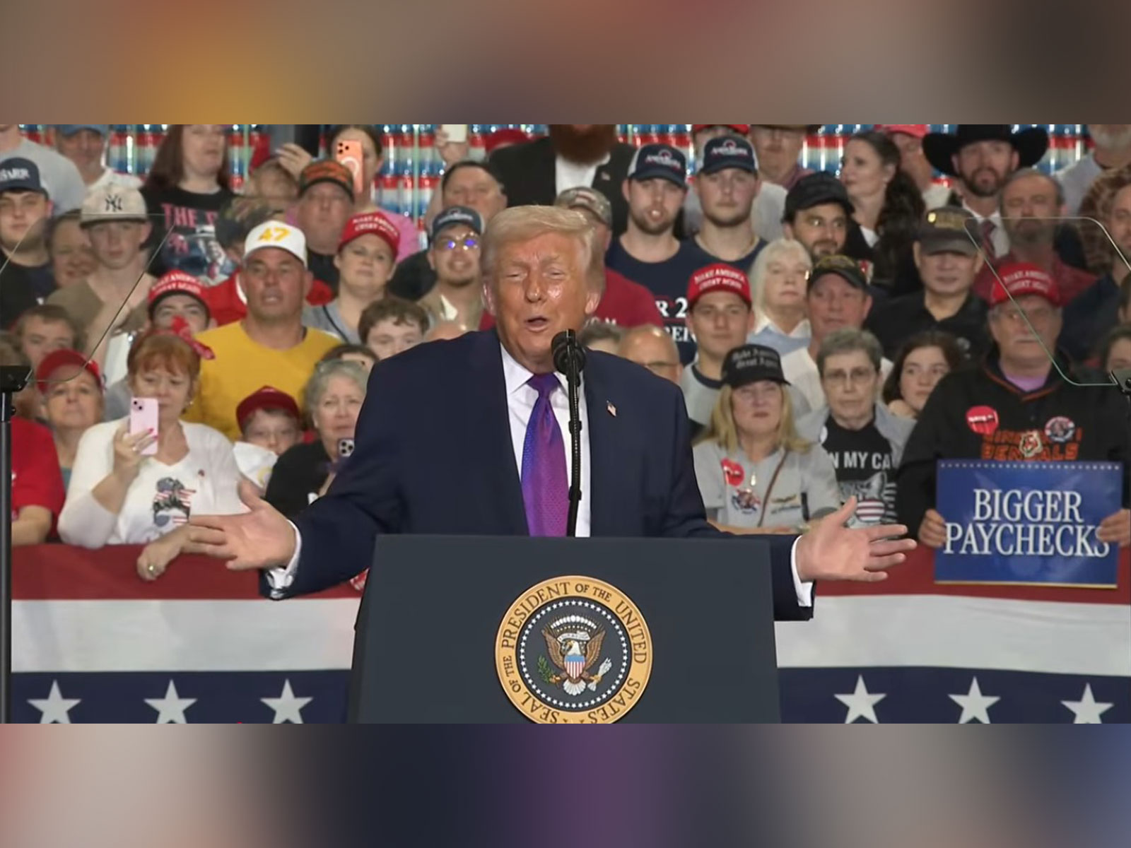 US President Donald Trump delivering address in Kentucky (Photo/Youtube/TheWhiteHouse)