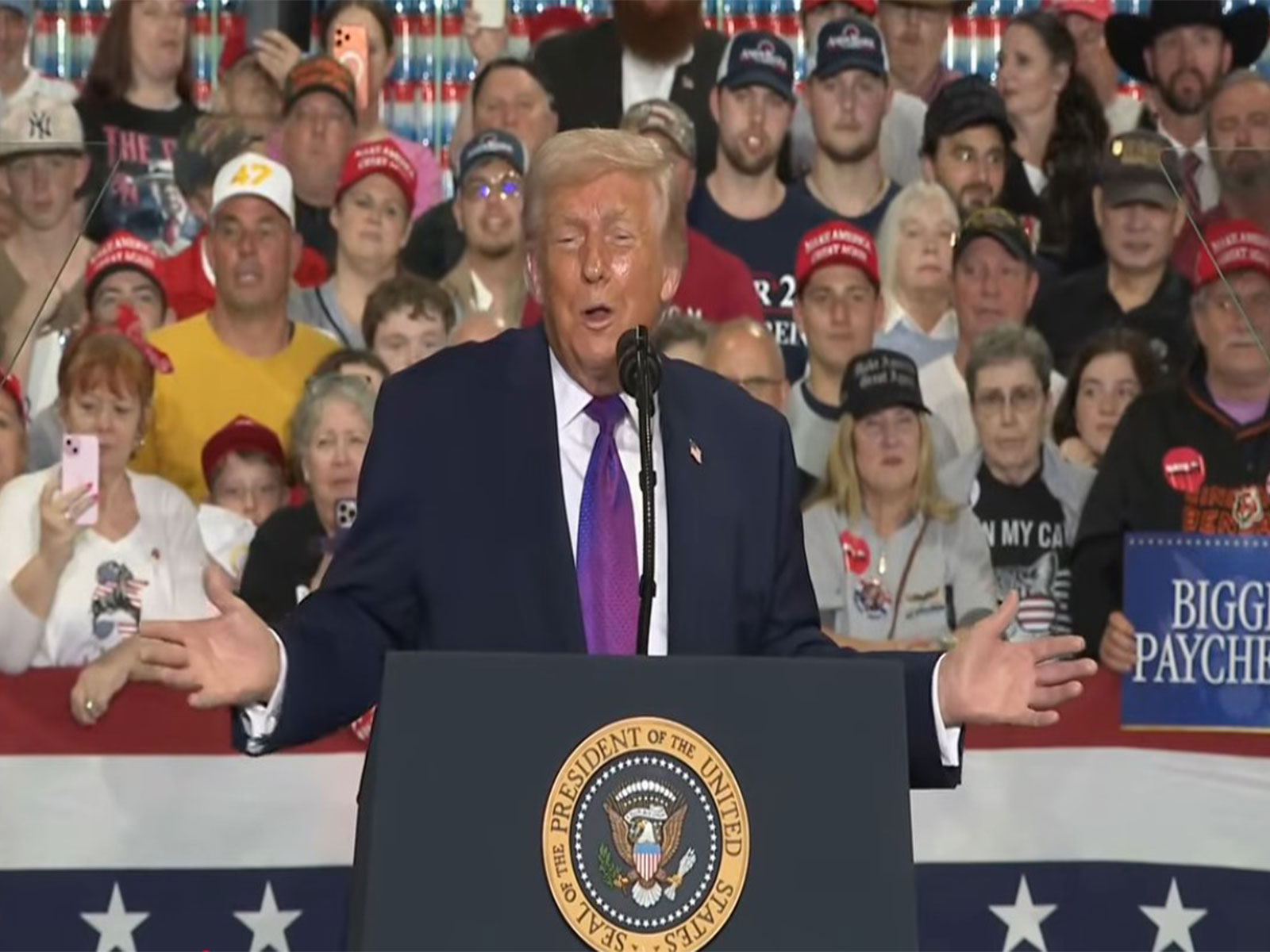 US President Donald Trump delivering address in Kentucky (Photo/Youtube/TheWhiteHouse) US President Donald Trump delivering address in Kentucky (Photo/Youtube/TheWhiteHouse)