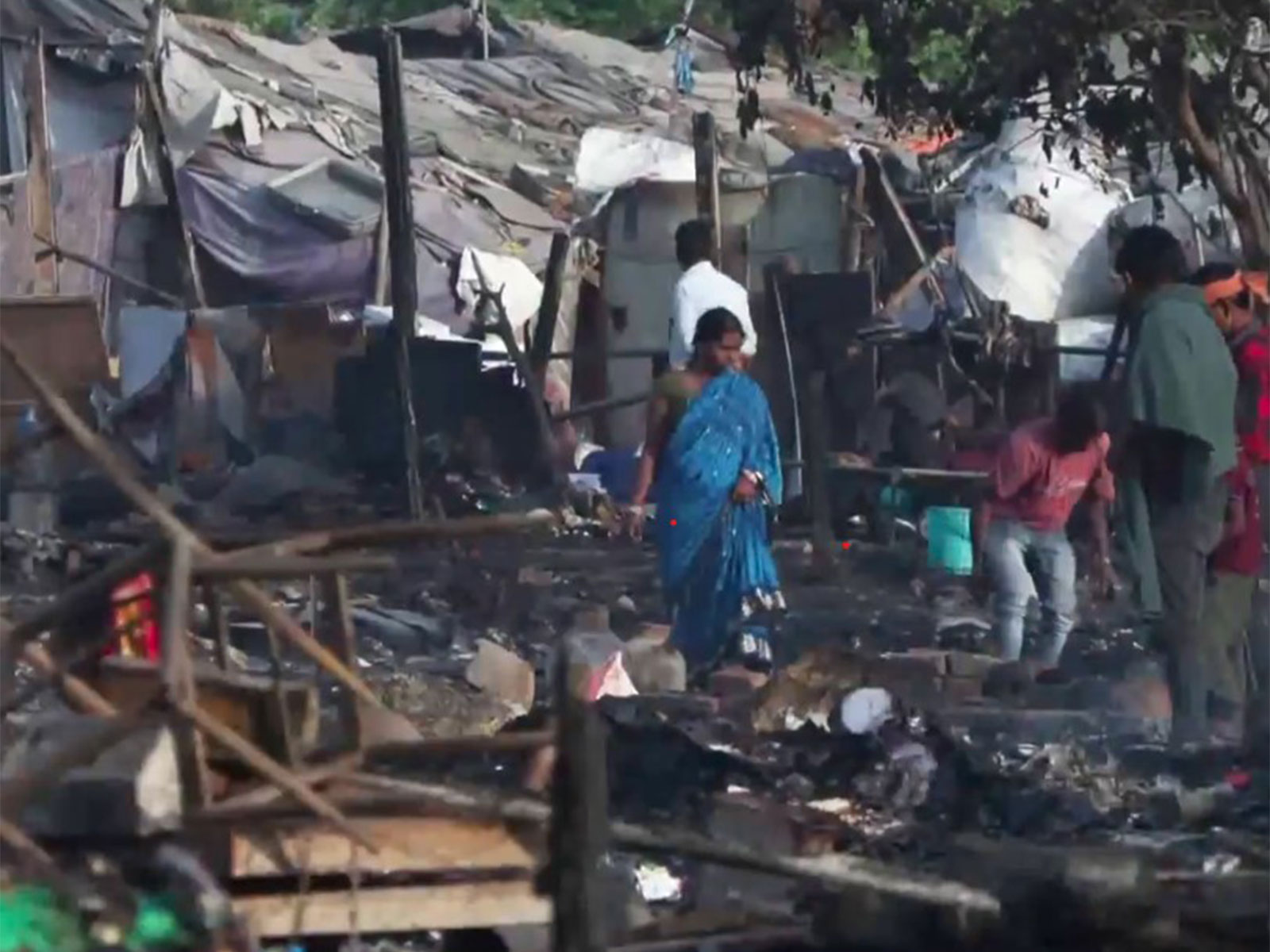 Visual from Matiala village in the Uttam Nagar (Photo/ANI)