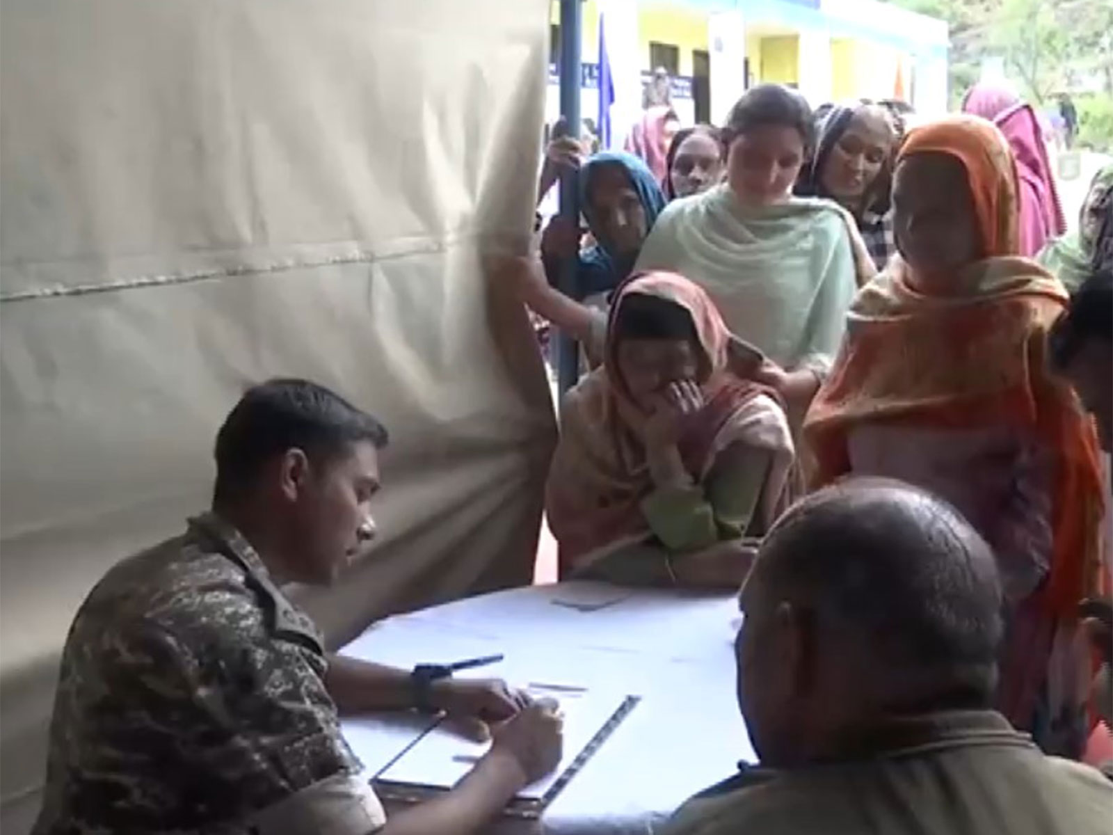 CRPF Organised Free Medical Camp (Photo/ANI)