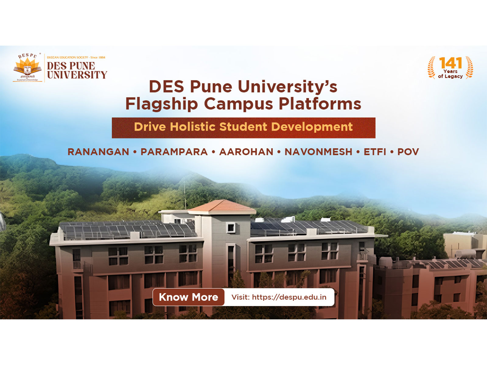 DES Pune University’s Flagship Events