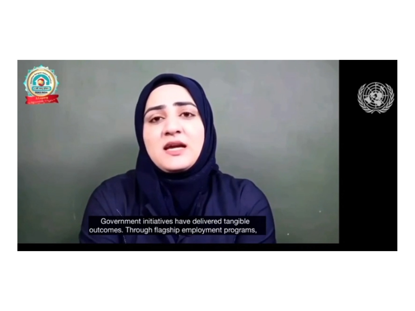 Darakshan Hassan Bhat (Photo/Screengrab from UNTV)