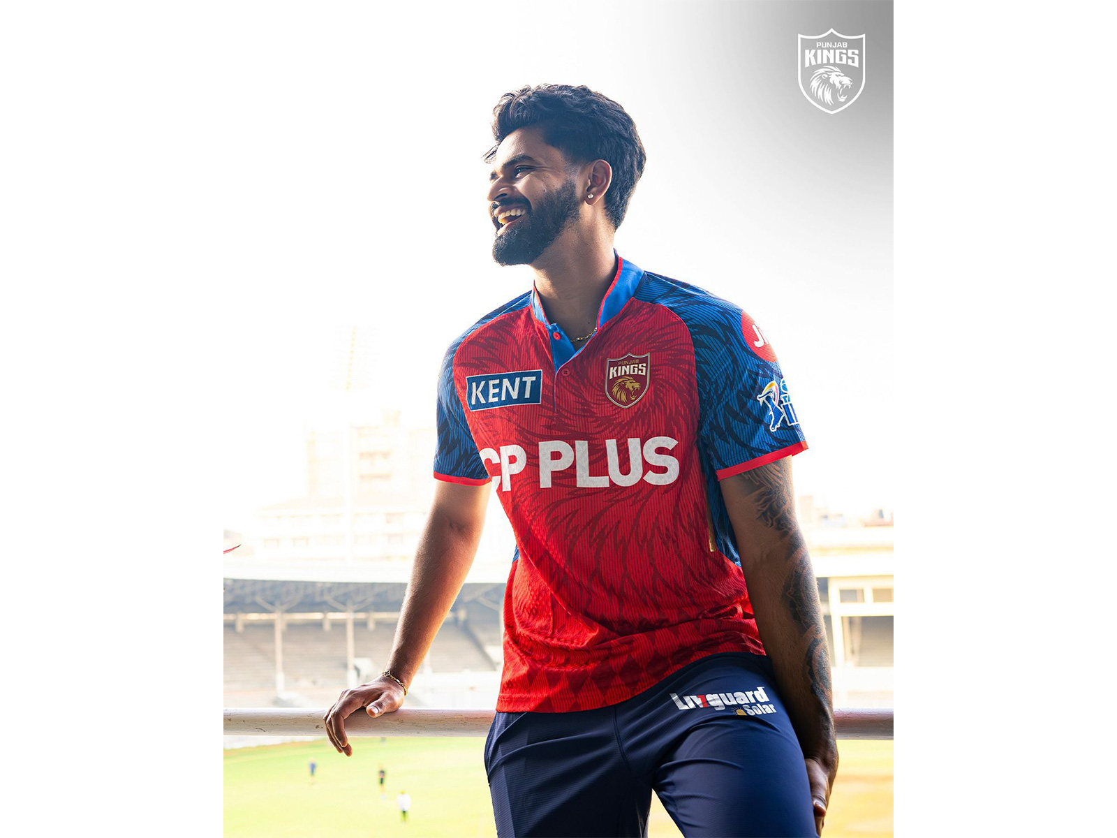 Punjab Kings captain Shreyas Iyer in new jersey (Image: Punjab Kings media)