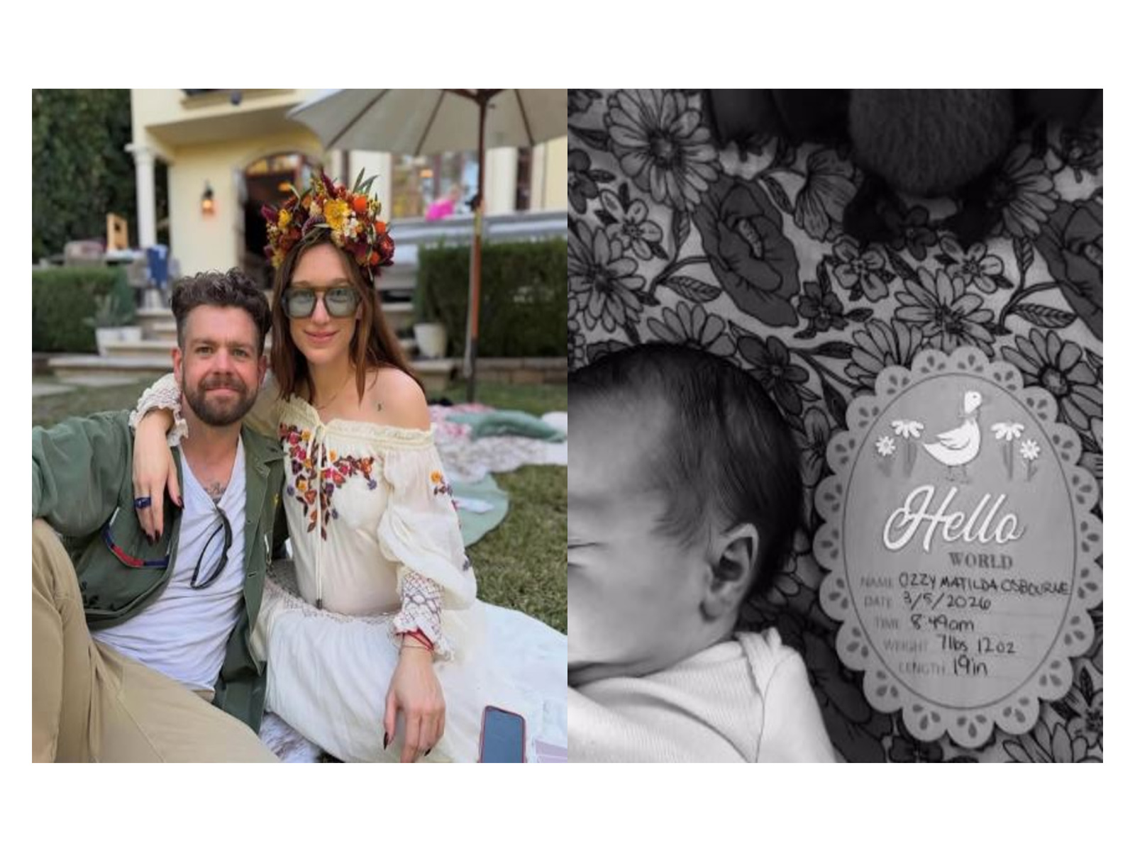 Jack Osbourne with wife (Photo/instagram/@jackosbourne)