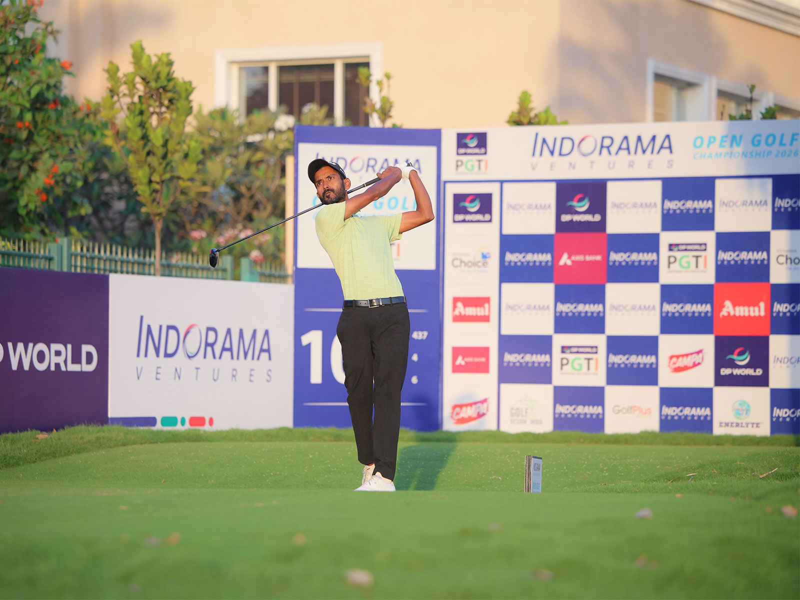 Rashid Khan in action during opening round of Indorama Ventures Golf Championship (Image: PGTI)