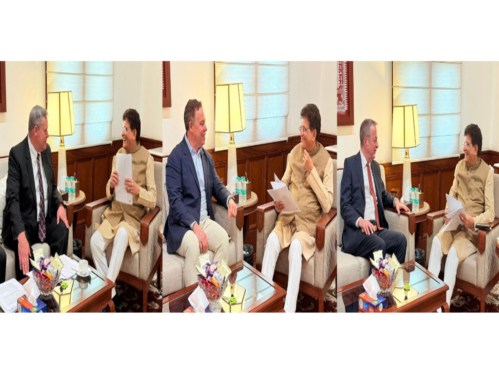 
        
        Piyush Goyal meets global industry leaders to deepen trade ties
        
        