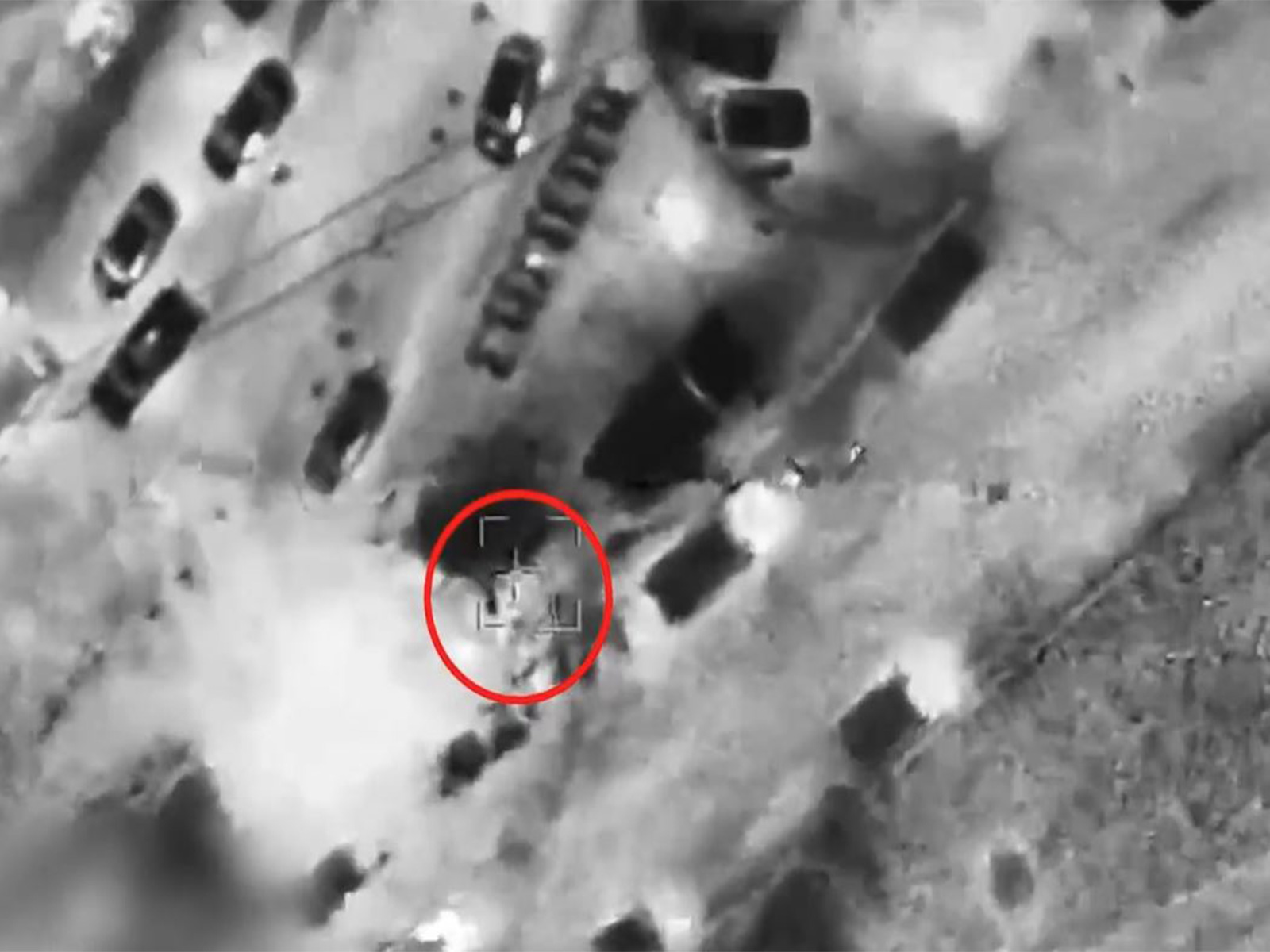 An Iranian asset prior to being bombed by Israel Air Force (Photo/@IAFsite) An Iranian asset prior to being bombed by Israel Air Force (Photo/@IAFsite)