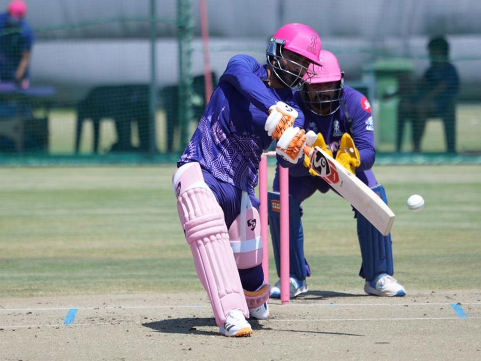 Rajasthan Royals cricketers in action during team practice (Photo: Rajasthan Royals) Rajasthan Royals cricketers in action during team practice (Photo: Rajasthan Royals)