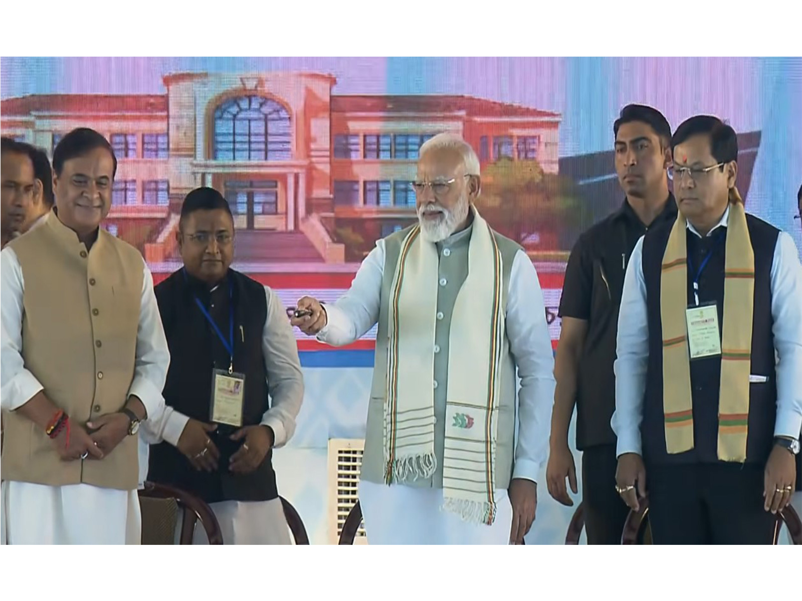 PM Modi with Assam CM Himanta Biswa Sarma (left) (Photo/Youtube of Narendra Modi) PM Modi with Assam CM Himanta Biswa Sarma (left) (Photo/Youtube of Narendra Modi)