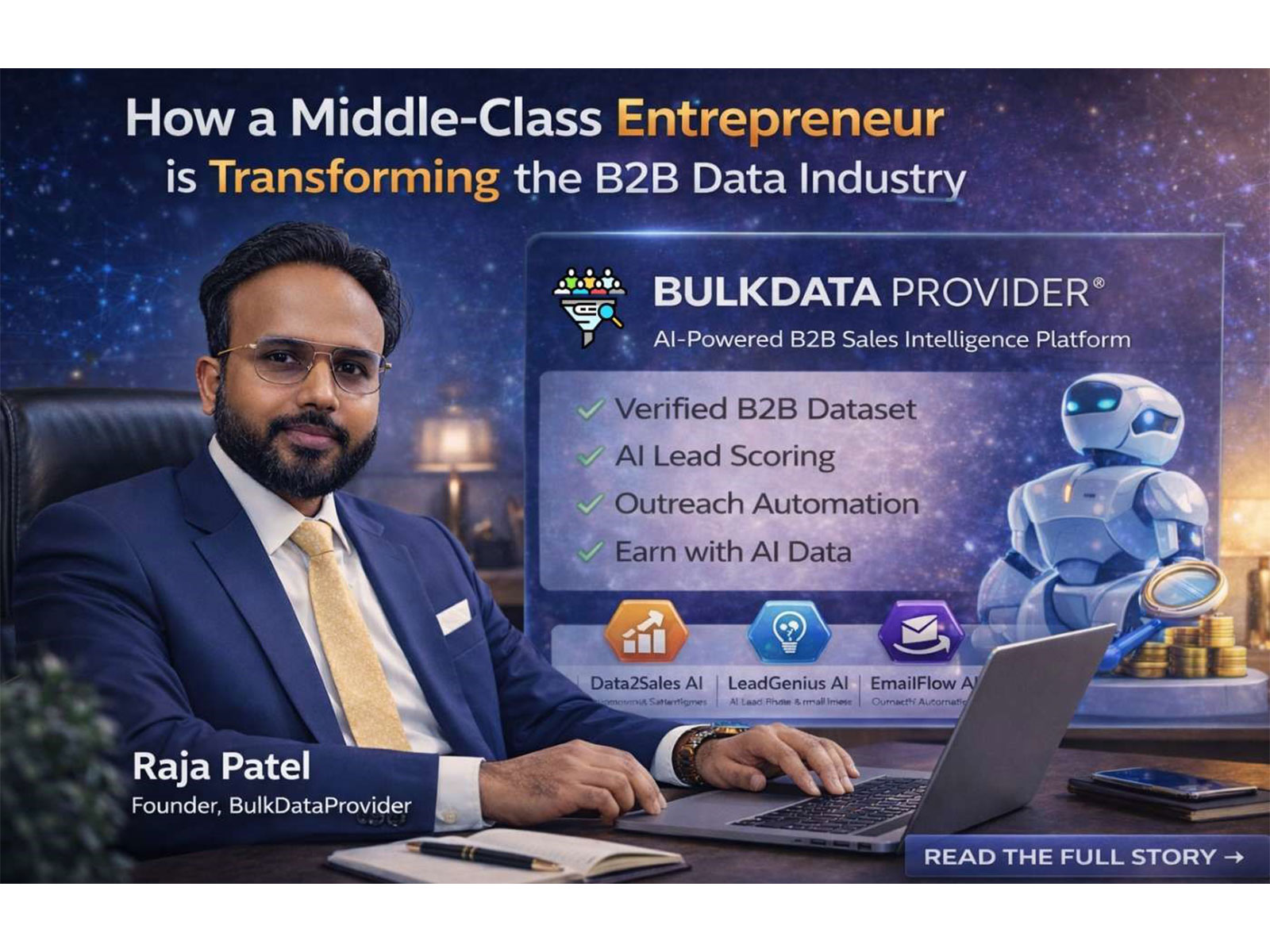 BulkDataProvider Launches AI-Powered B2B Sales Intelligence Platform as an Alternative to Global Data Providers BulkDataProvider Launches AI-Powered B2B Sales Intelligence Platform as an Alternative to Global Data Providers