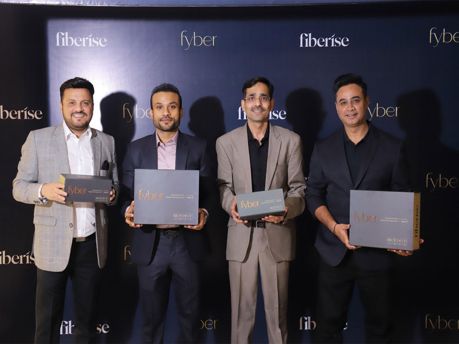 CEO, CGO and Investors of Fiberise at the launch of product FYBER CEO, CGO and Investors of Fiberise at the launch of product FYBER