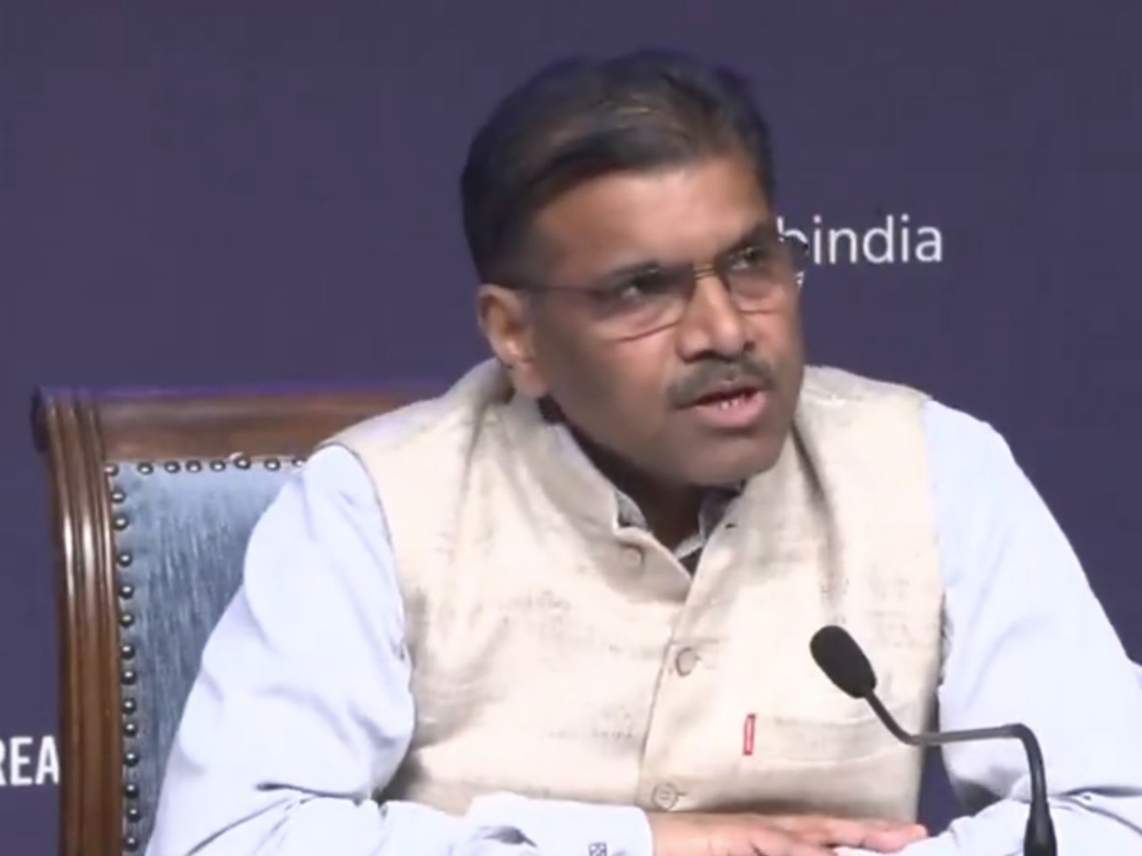 Rajesh Kumar Sinha, Special Secretary, Ministry of Ports, Shipping Waterways (Photo/ANI) Rajesh Kumar Sinha, Special Secretary, Ministry of Ports, Shipping Waterways (Photo/ANI)