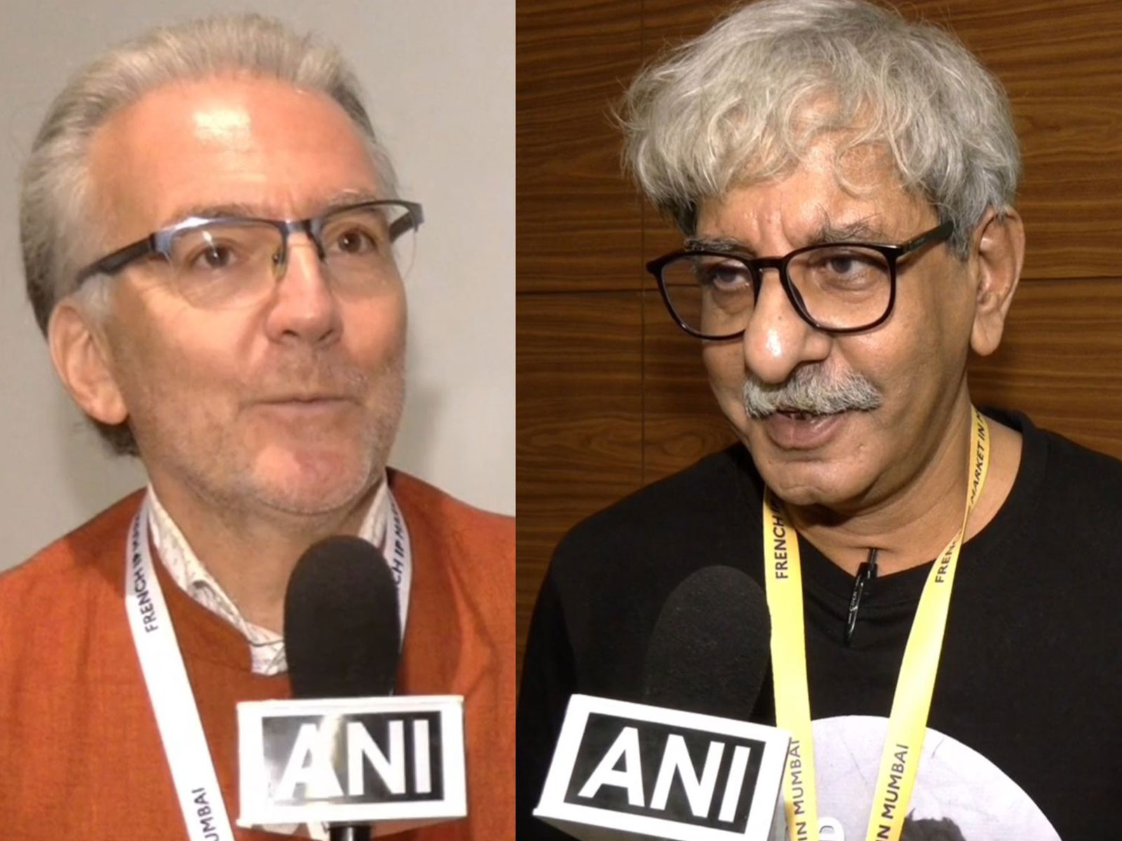 Mathieu Bejot (Regional Audiovisual Attache of IFI) and Sriram Raghavan (Photo/ANI)